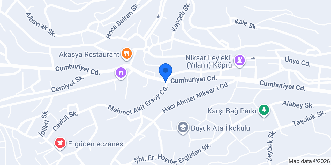Erektaş Turizm konumu