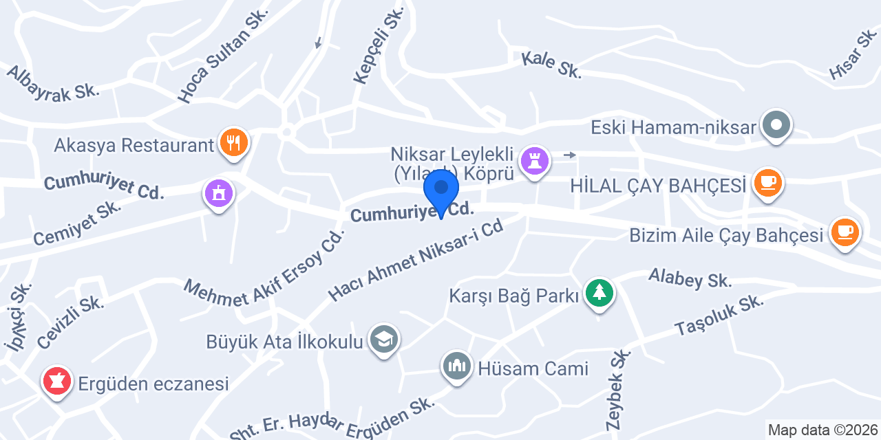 Yeşillioğlu Veteriner konumu
