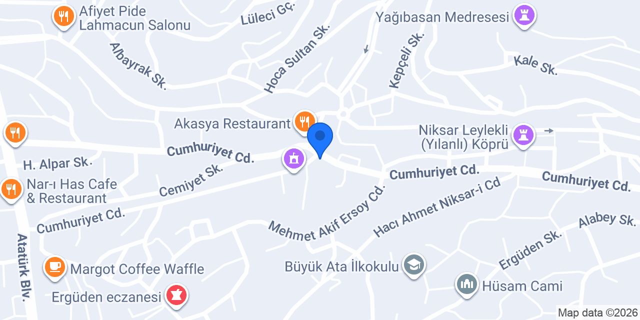 Hayat Eczanesi konumu