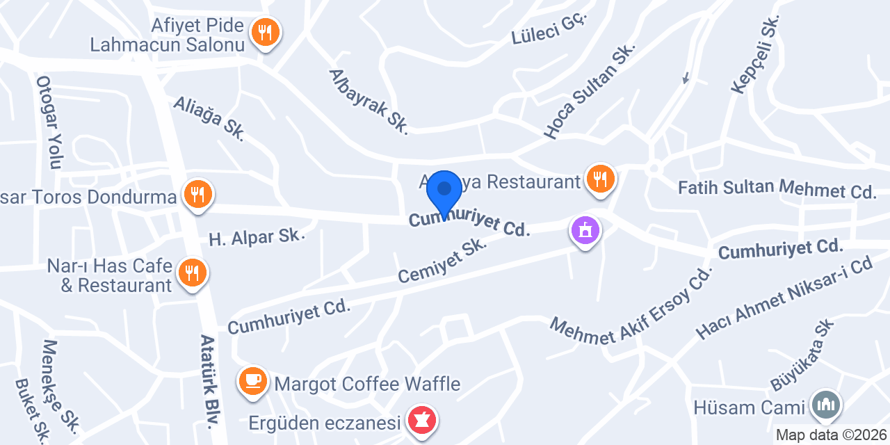 Büfe Can -Islak Burger konumu