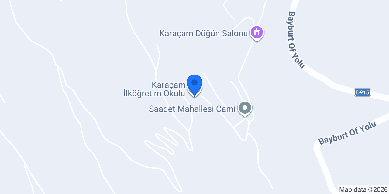 Karaçam İlköğretim Okulu konumu