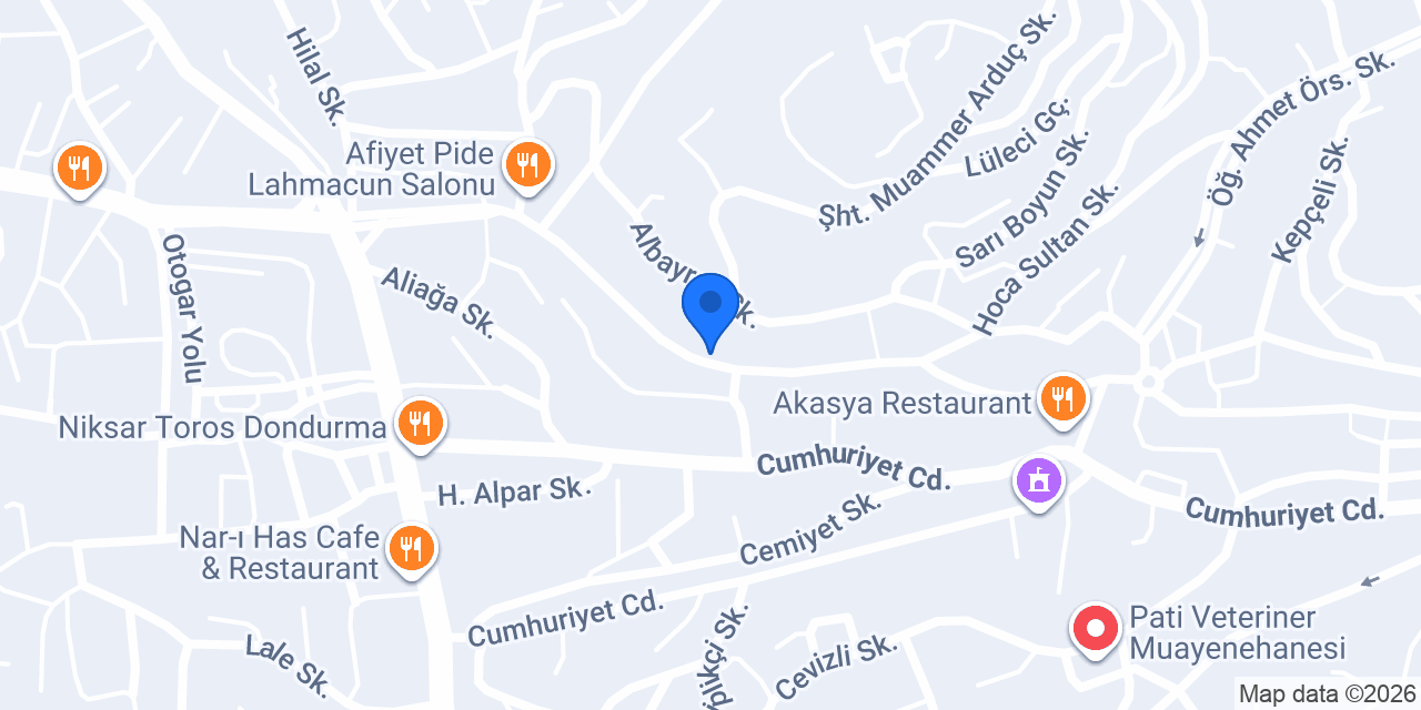 Bahar Mobilya konumu
