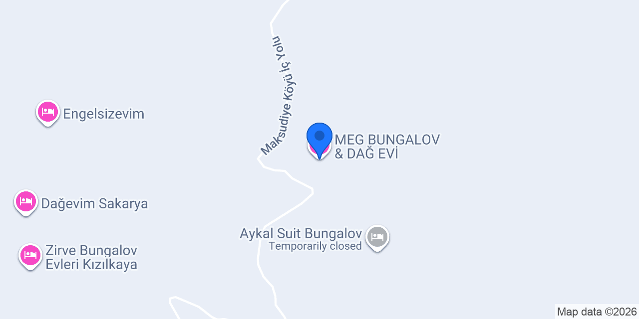 MEG BUNGALOV & DAĞ EVİ konumu