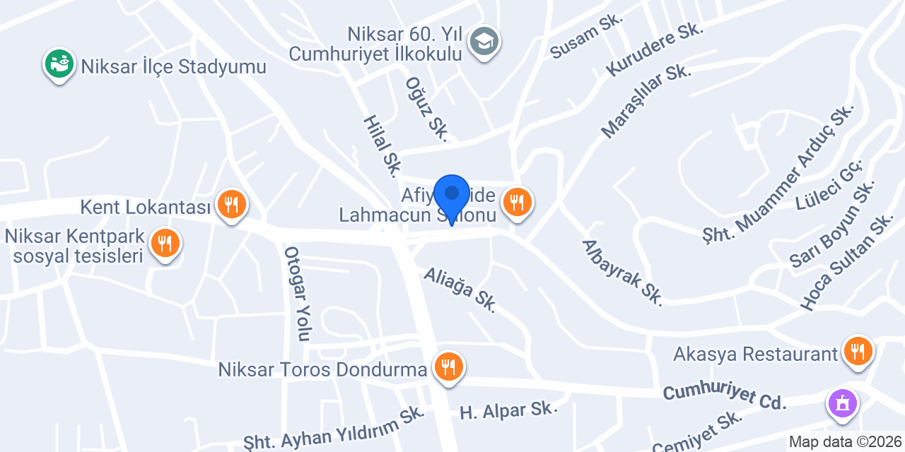 Kral Döner konumu