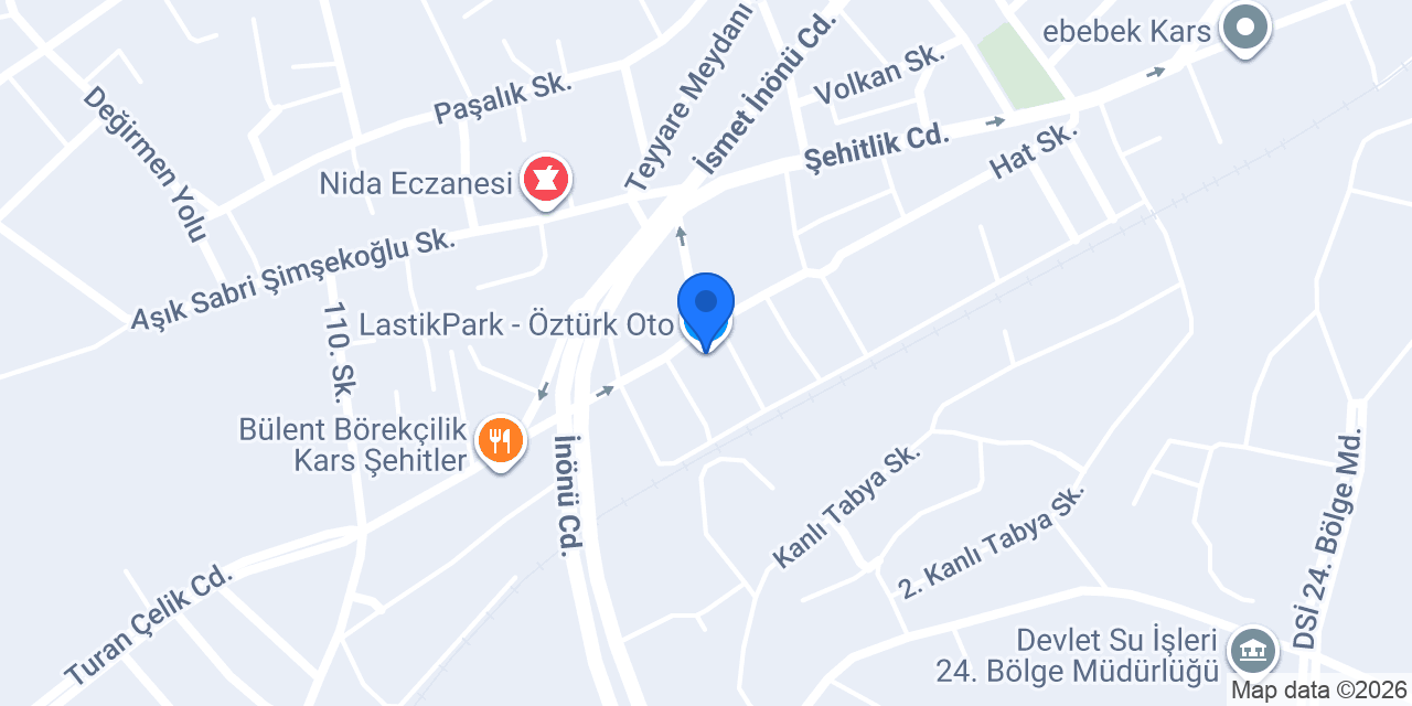 LastikPark - Öztürk Oto konumu