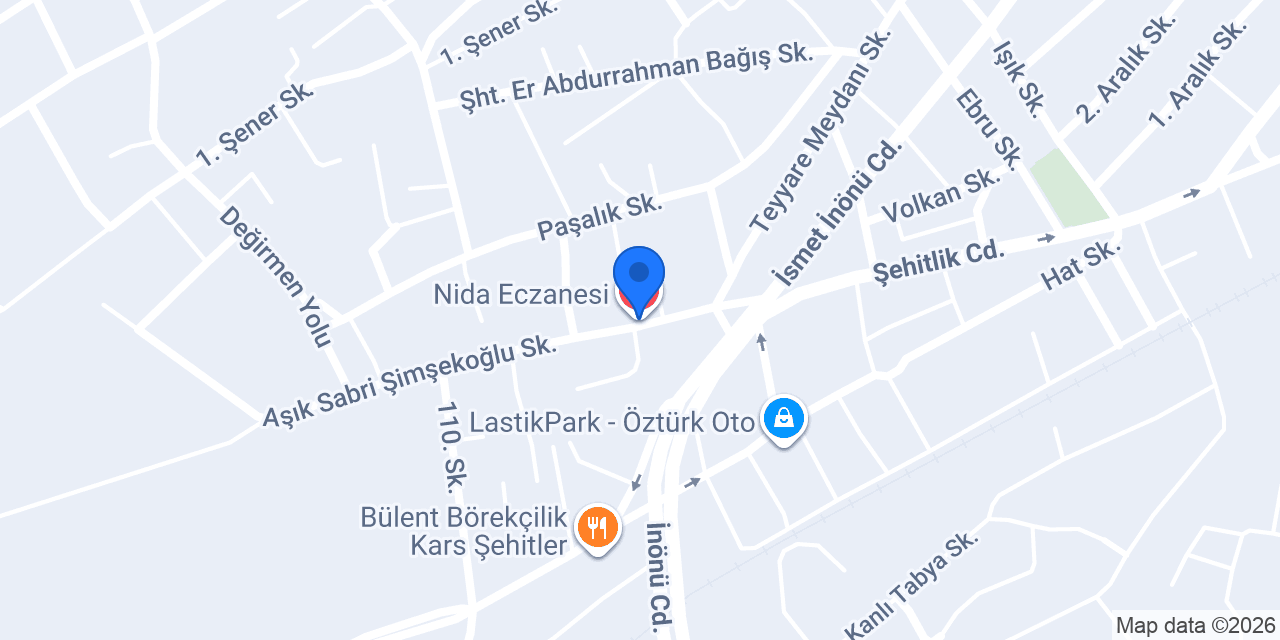 Nida Eczanesi konumu