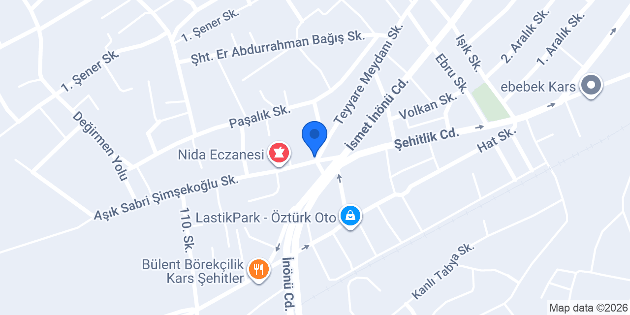 Tazegül Eczanesi konumu
