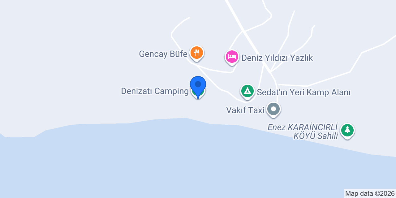 Denizatı Camping konumu