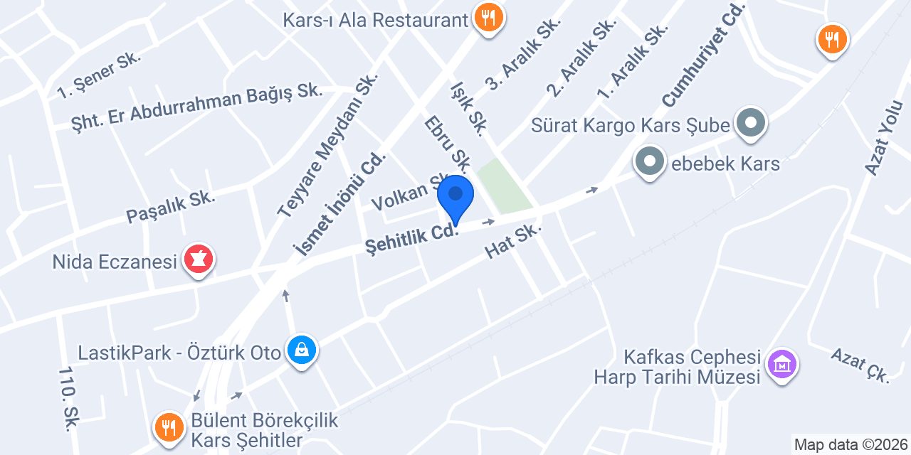 Mantı Durağı konumu