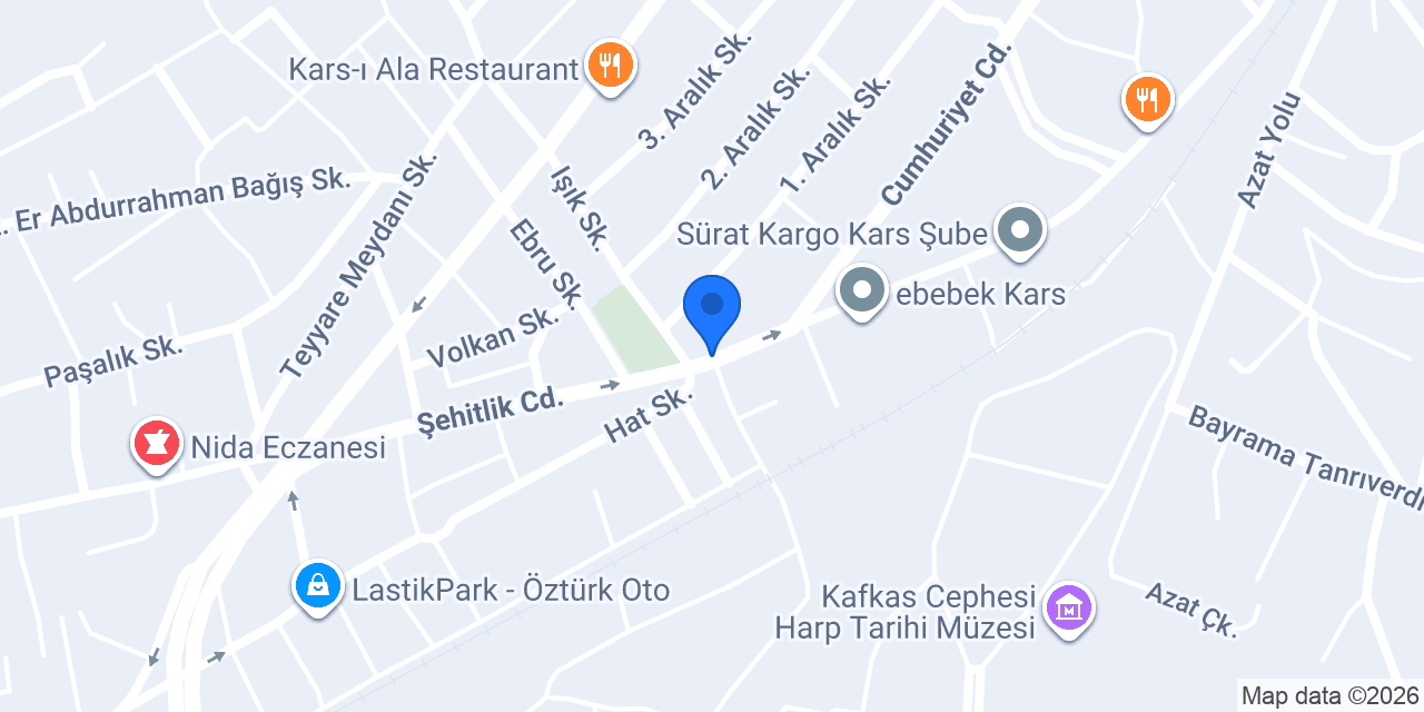 Pilav Lab Kars konumu