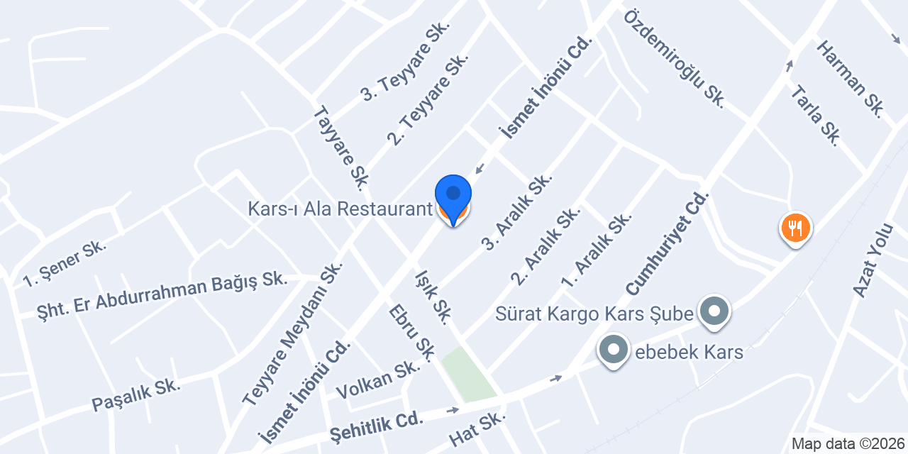Kars-ı Ala Restaurant konumu
