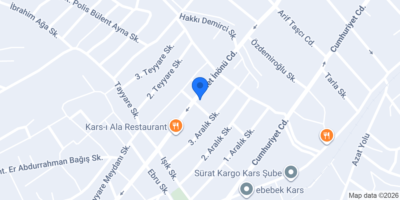 Kebapçı Fatih Usta (NİRVANA/KARS) konumu