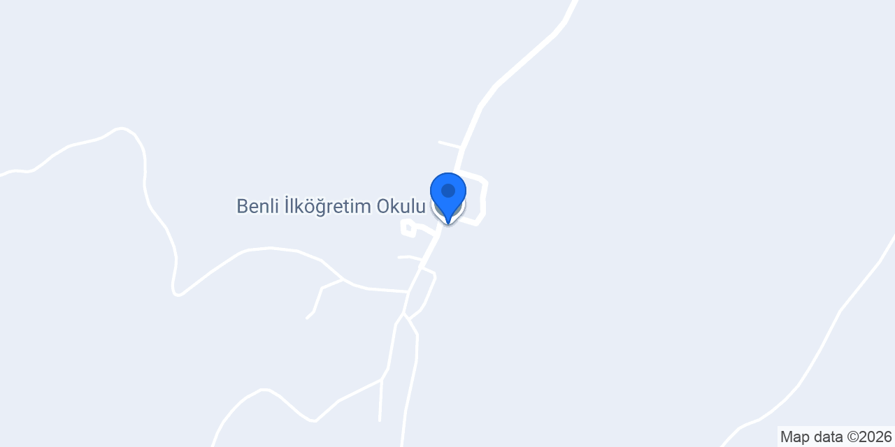 Benli İlköğretim Okulu konumu