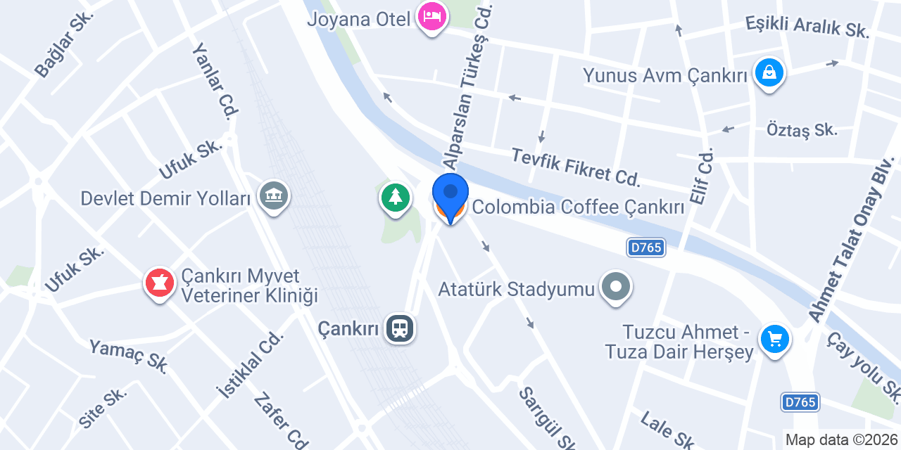 Colombia Coffee Çankırı konumu