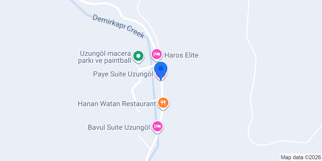 Paye Suite Uzungöl konumu