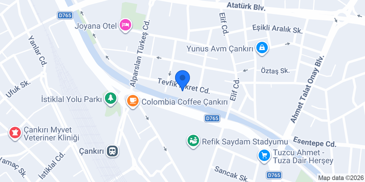 Gökçe Optik konumu