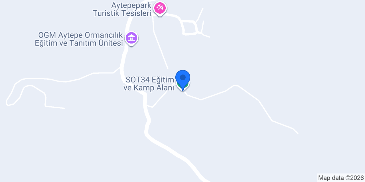 SOT34 Eğitim ve Kamp Alanı konumu
