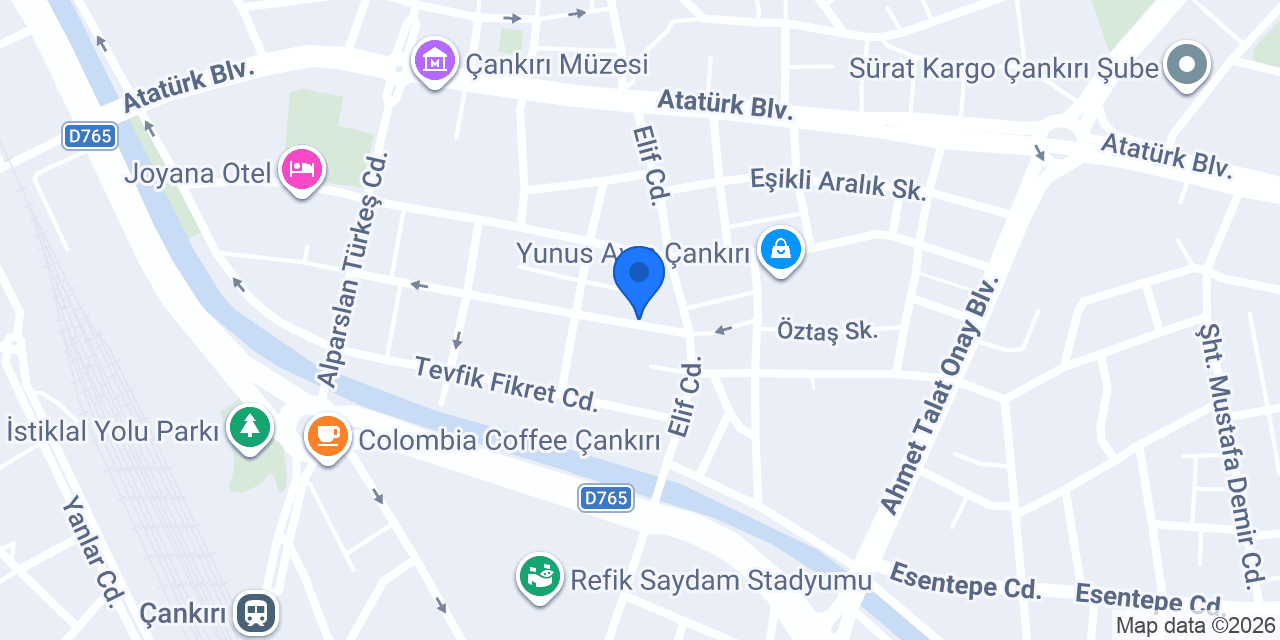 Ateşoğlu Baklava konumu