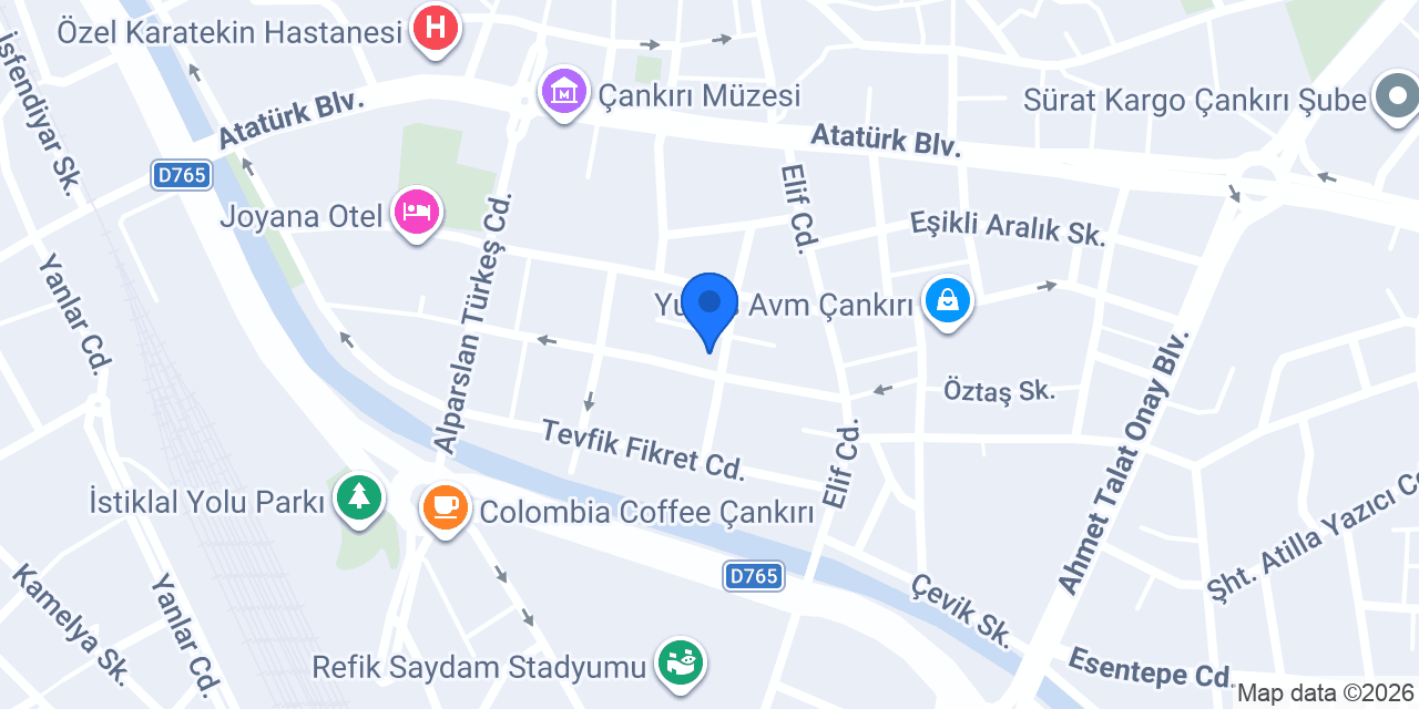 Palmiye Çiçek organizasyon konumu
