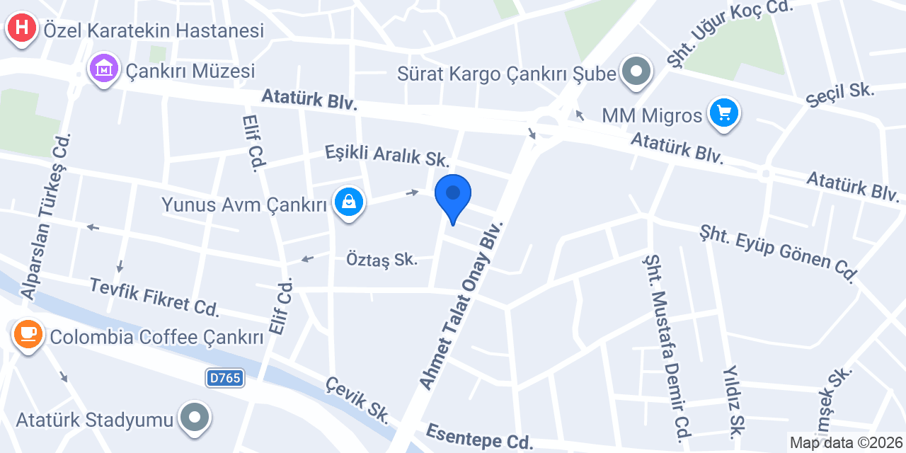 Özlem Konfeksiyon konumu
