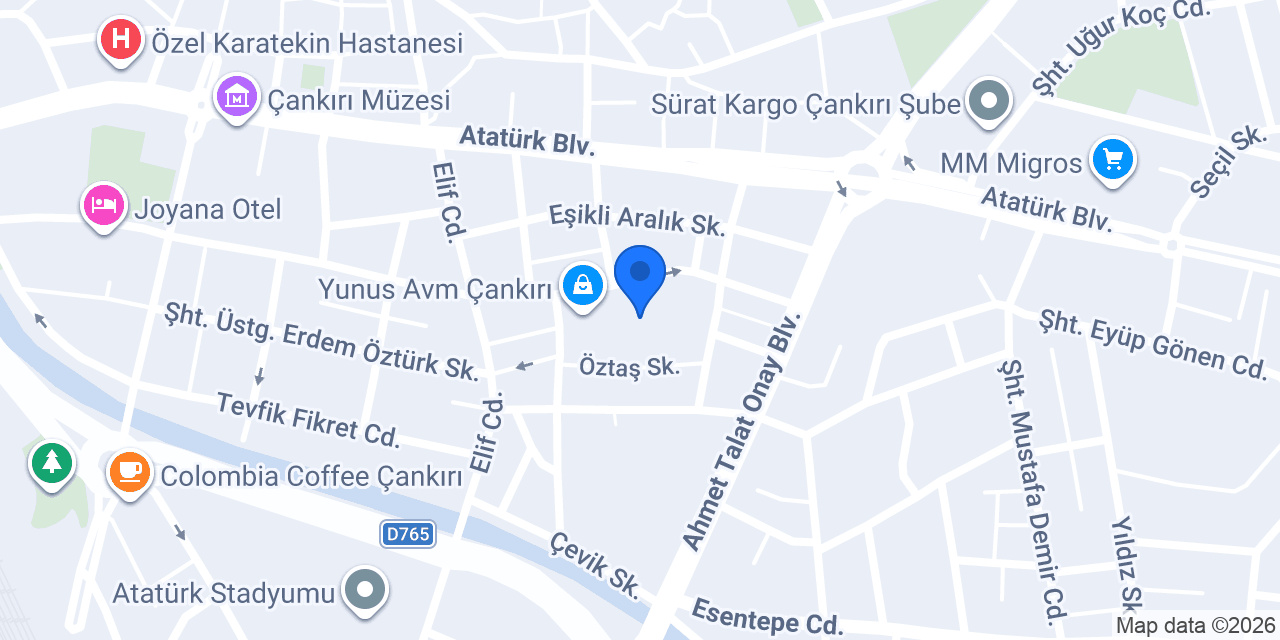 Hatemoğlu Yunus AVM Çankırı konumu