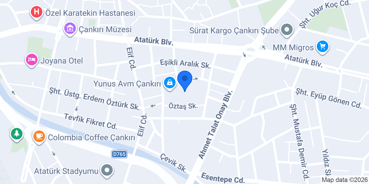 Sina Pırlanta Çankırı konumu