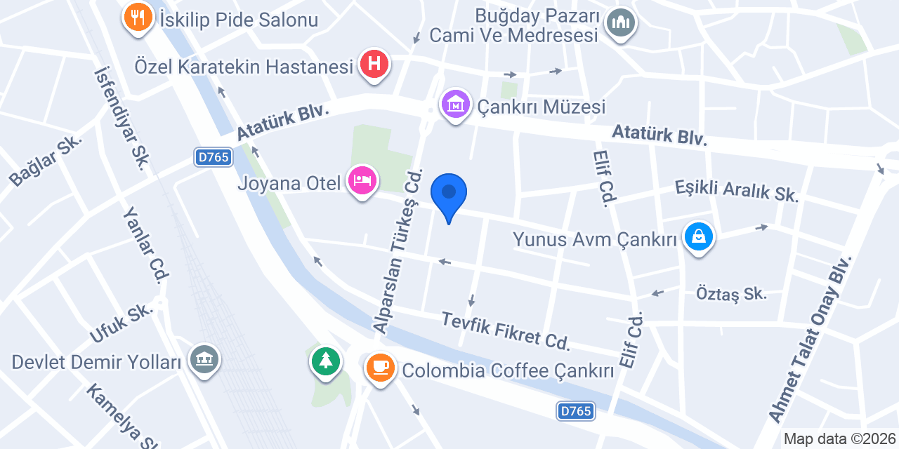 Çankırı 1. Noterliği konumu
