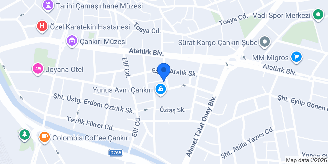 Çankırı Avukat Rıdvan Çördük konumu