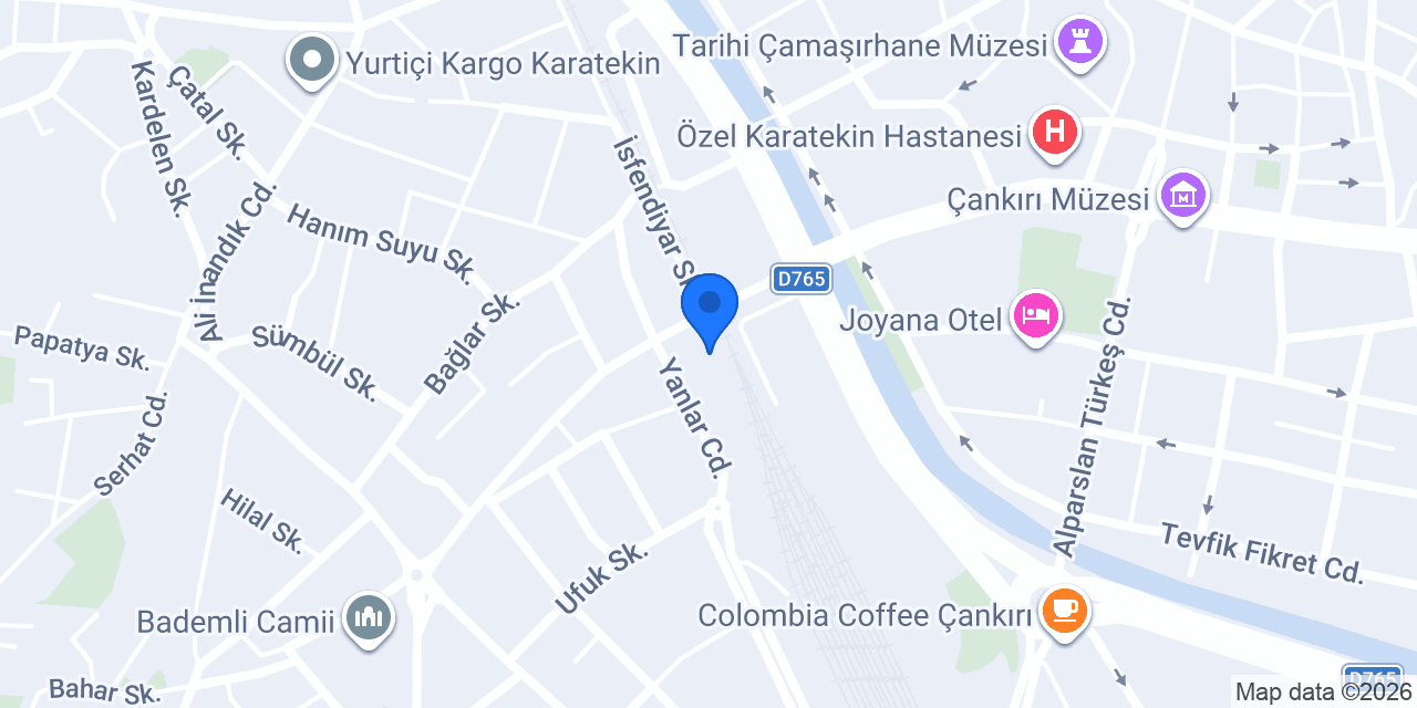 Hisarlı Mobilya konumu