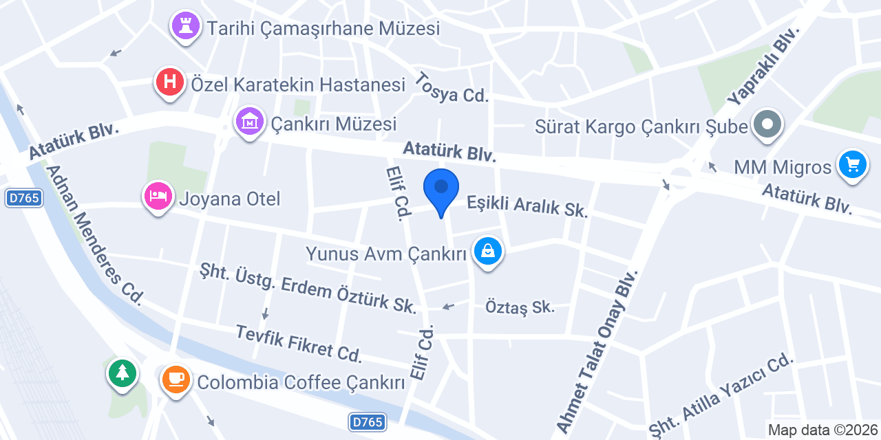 Gergedan cafe Çankırı konumu