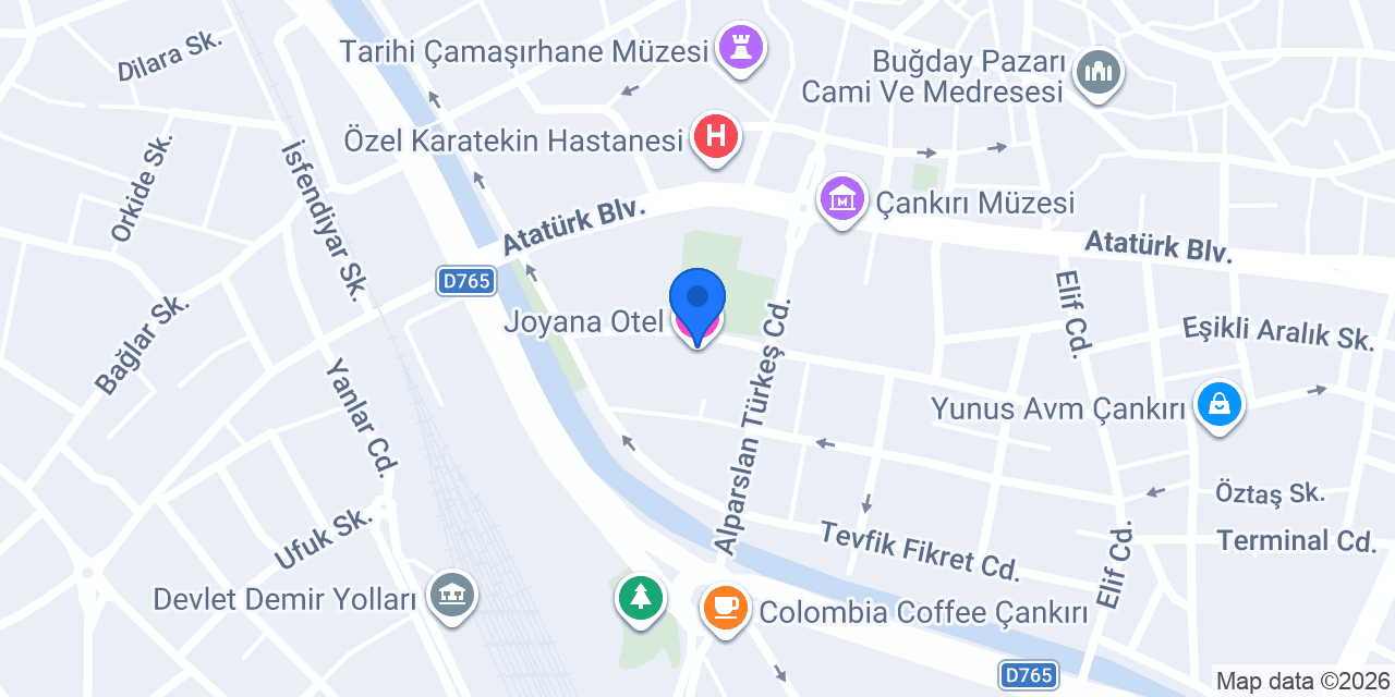 Joyana Otel konumu
