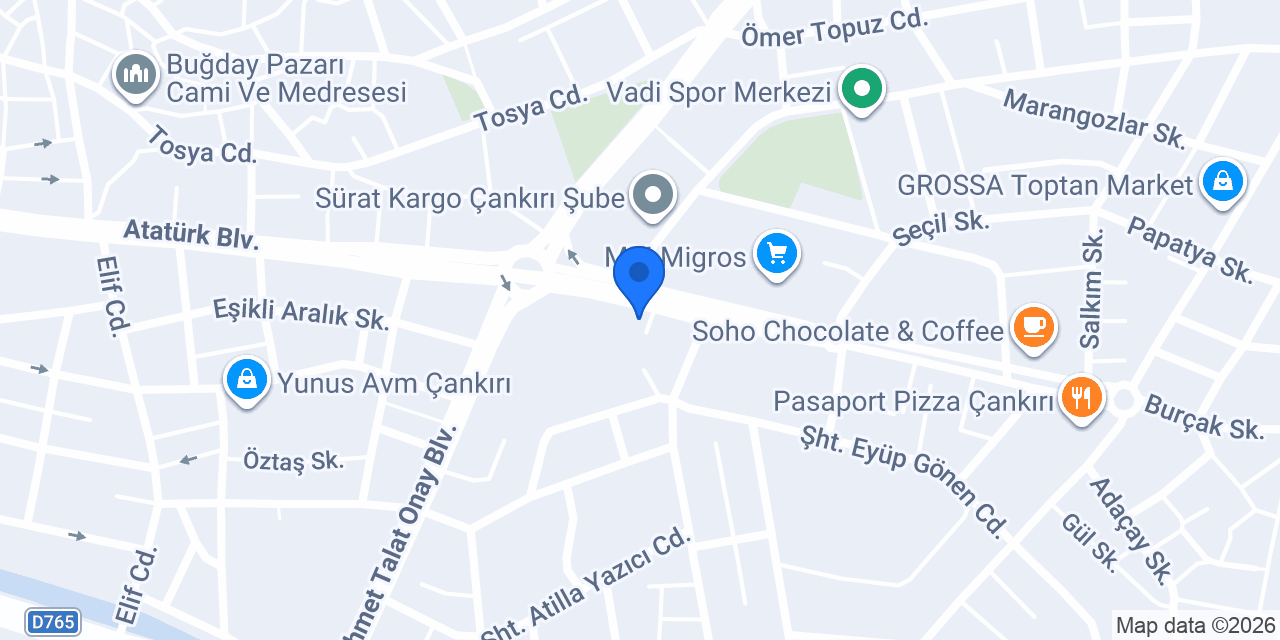 Çankırı Özel Sav Sürücü Kursu konumu