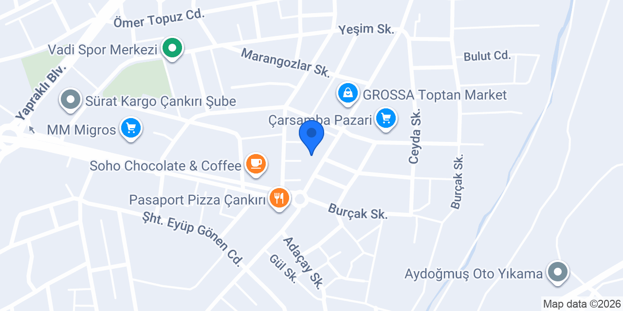 Çankırı Metro Kargo konumu