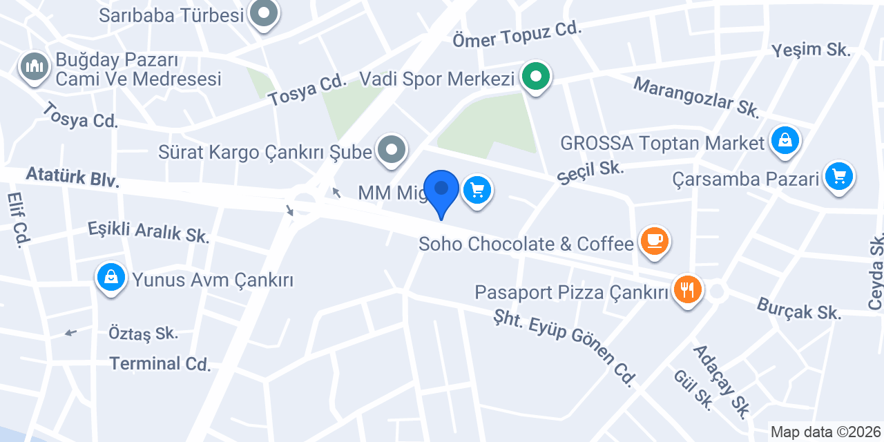 Akdoğan Mobilya konumu
