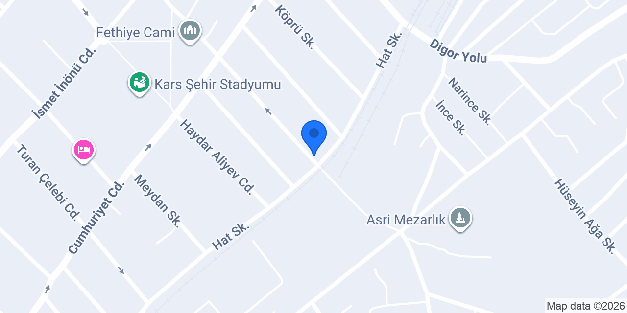 Kars Fulya Çiçekçilik konumu