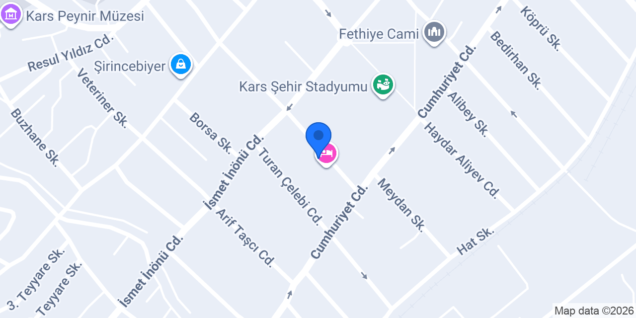 Yurtiçi Kargo Kars konumu