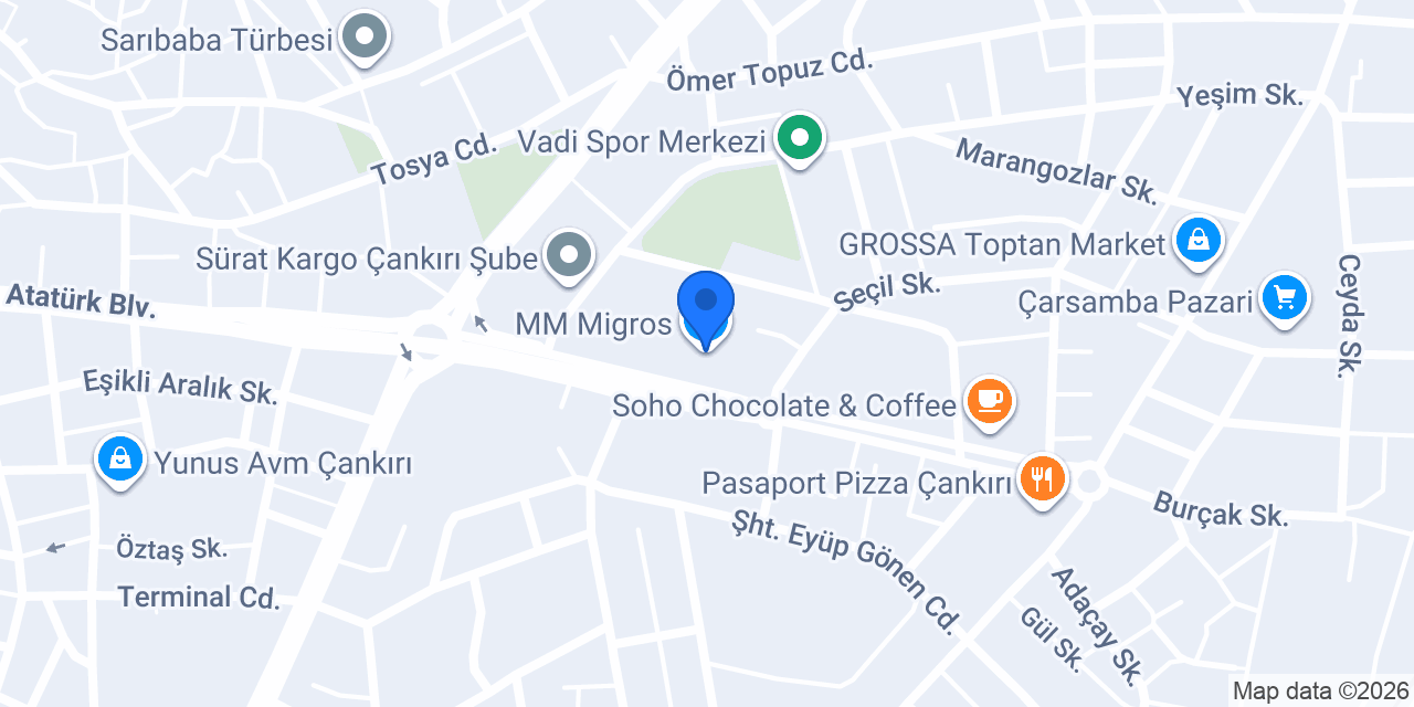 MM Migros konumu