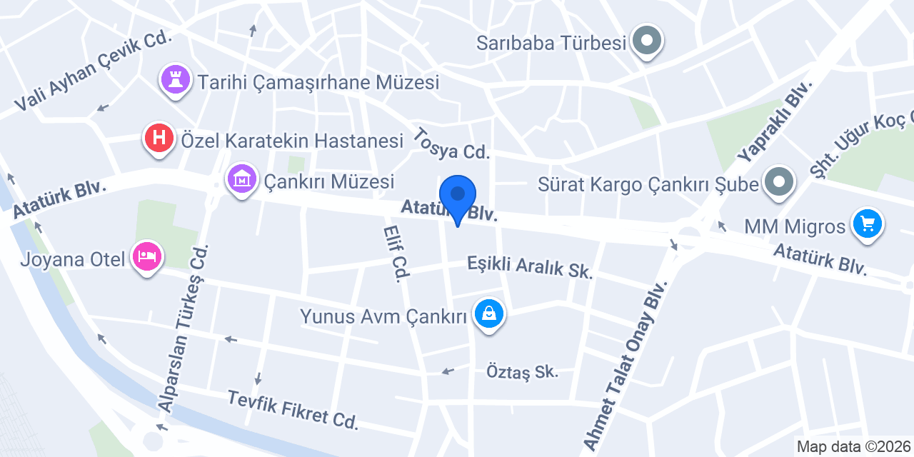 Baloğlu Baklava konumu