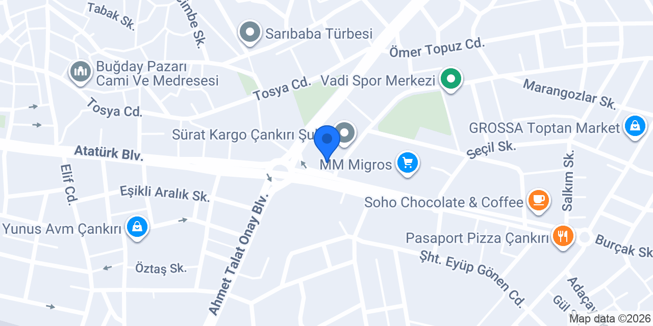QNB Çankırı Şubesi konumu