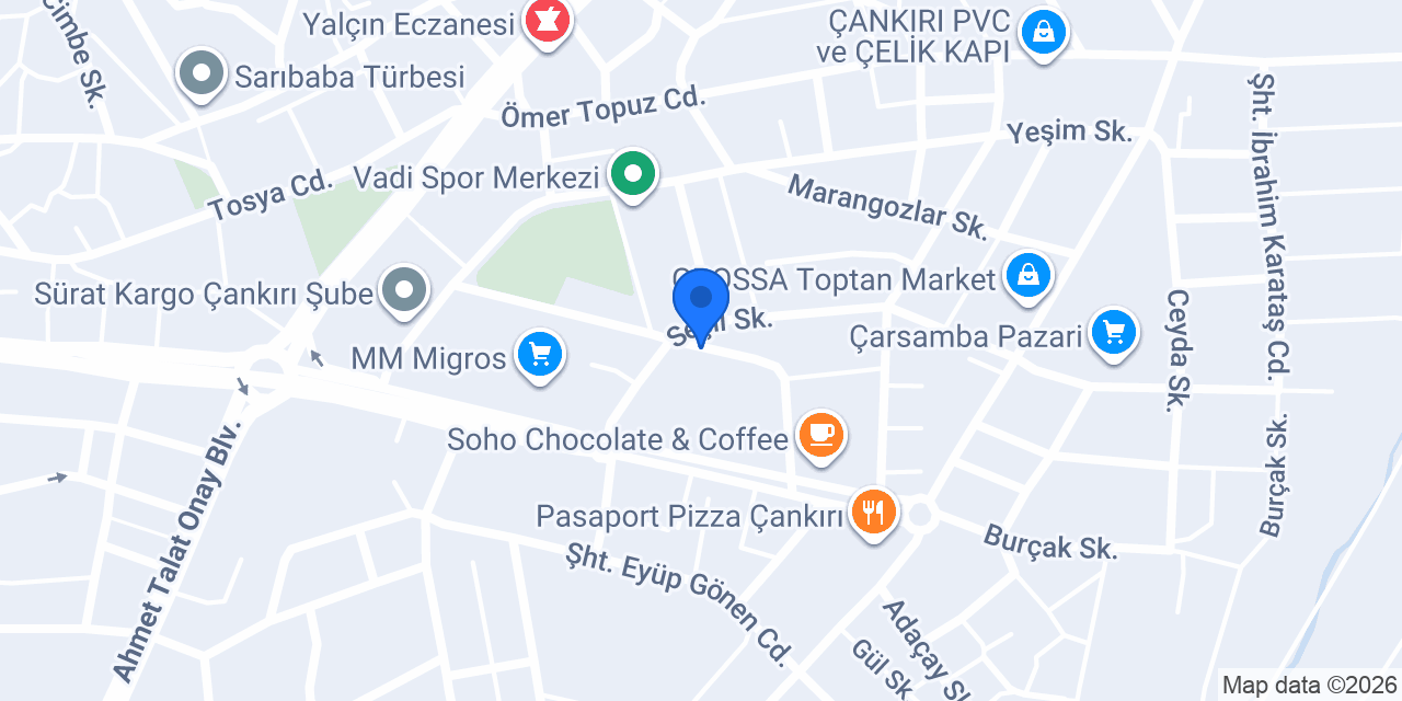 Yaren Veteriner Kliniği konumu