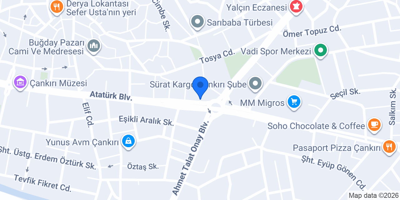 Reyhan Unlu Mamülleri konumu
