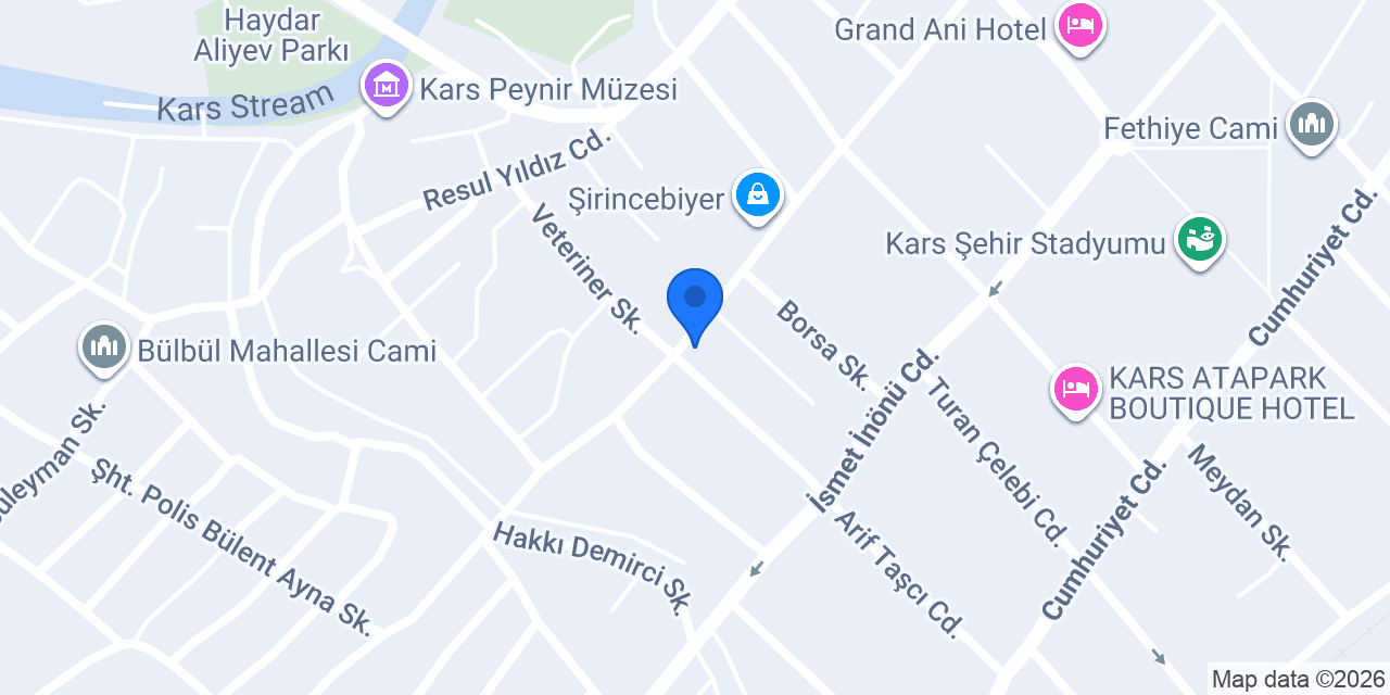 Gündoğdu Mobilya Kars konumu