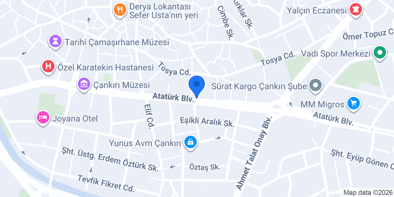 Mavi Mimarlık konumu