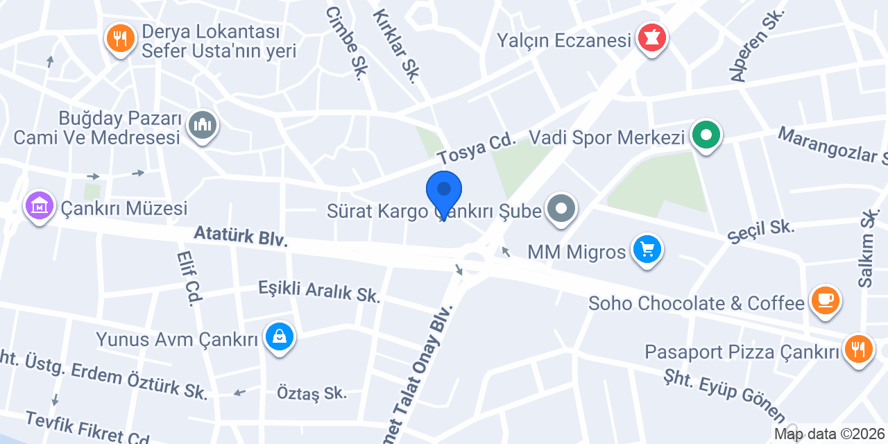 Çankırı Orkide Çiçekcilik konumu
