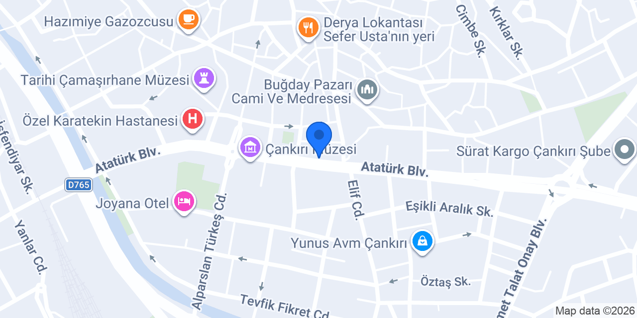 Çankırı Belediye Başkanlığı konumu