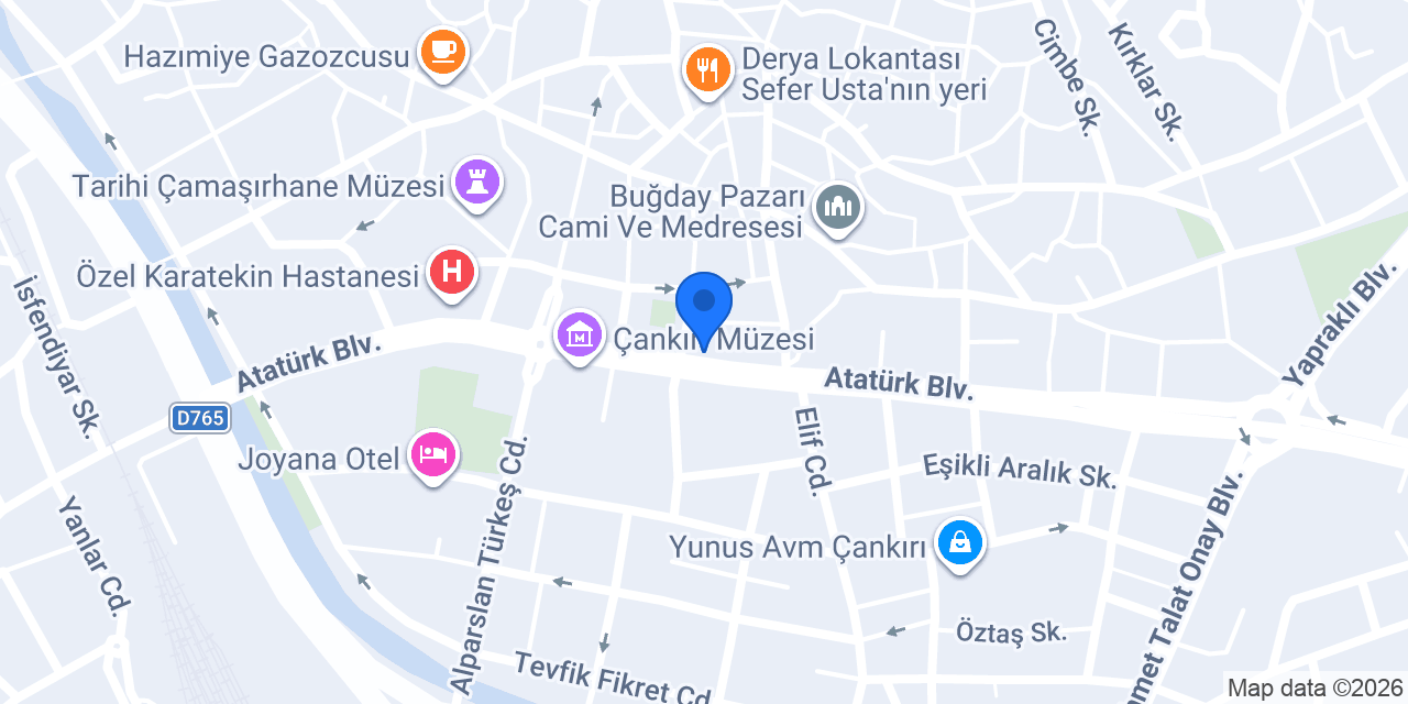 Kuveyt Türk Çankırı Şubesi konumu