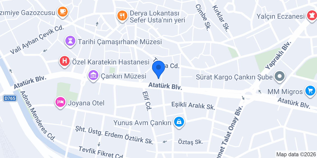 Özcan Kuaför konumu