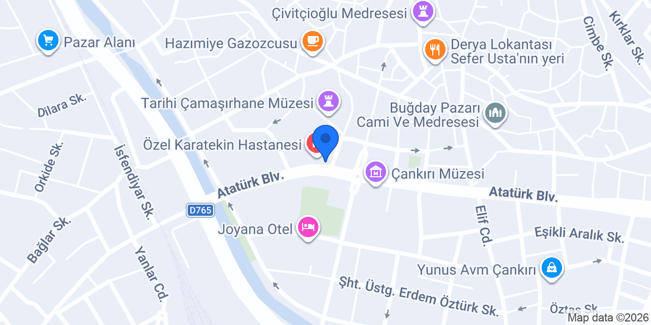 Çankırı Defterdarlığı konumu
