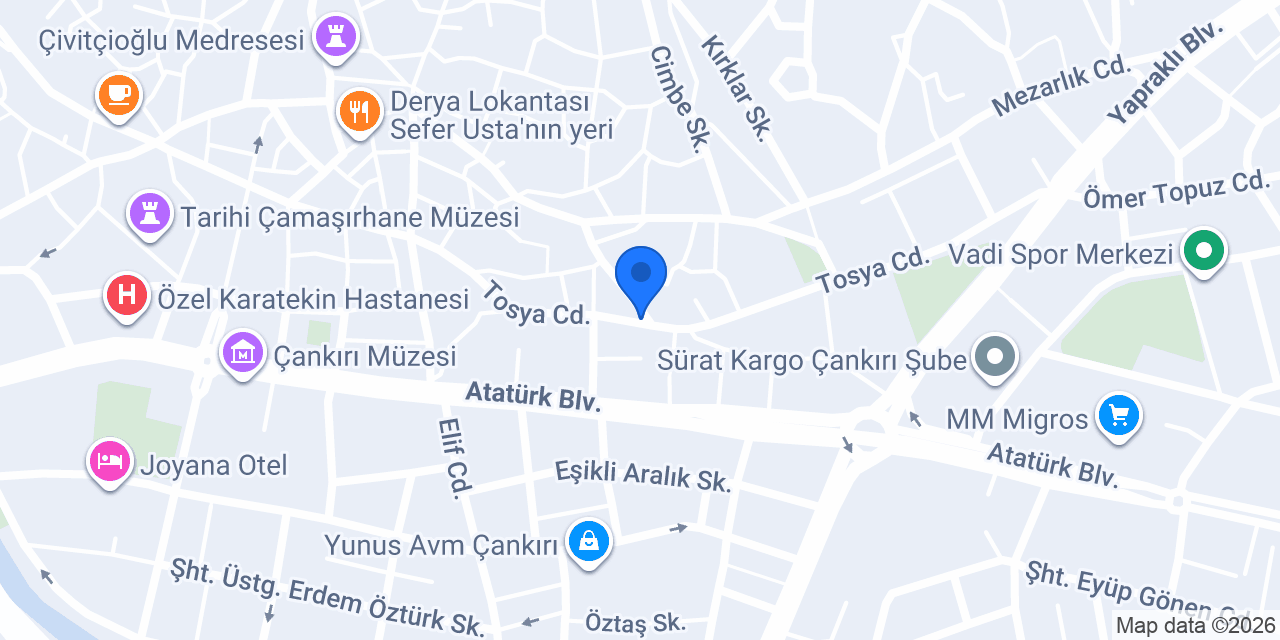 Demirdöküm Yetkili Servisi konumu