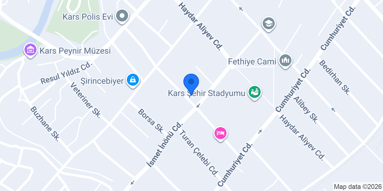 kars sokkak lezletleri konumu